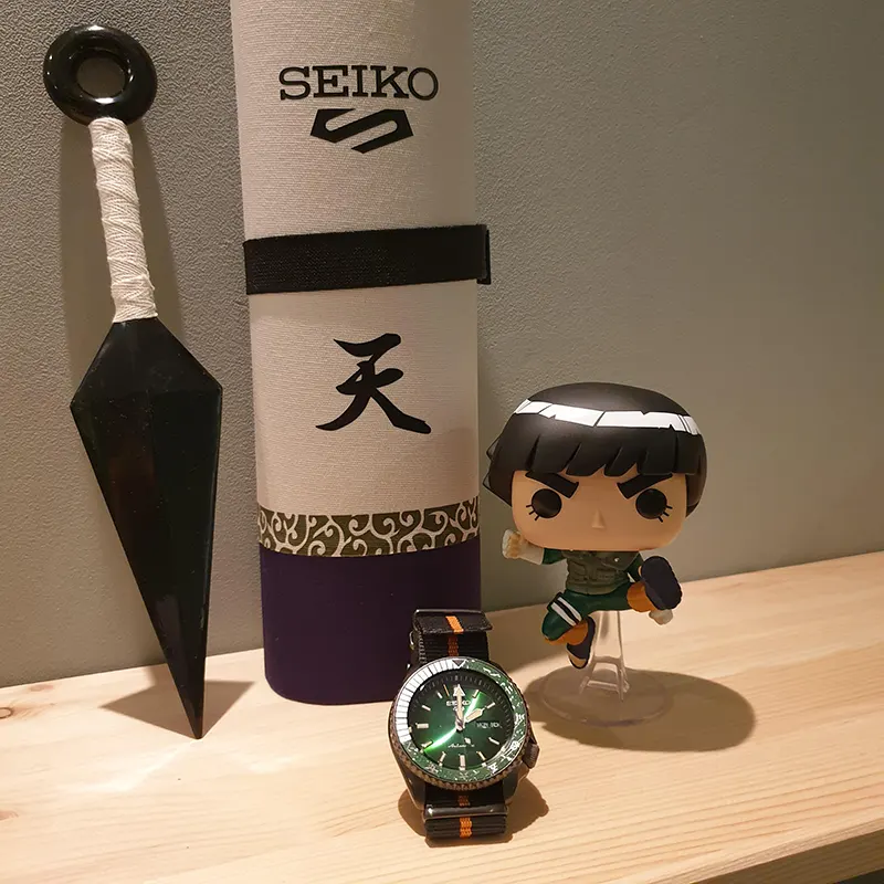 Seiko 5 Sports Auto NARUTO & BORUTO "Rock Lee" Limited Edition Men's Watch- SRPF73K1